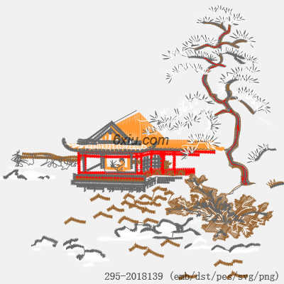 svg矢量绣花图下载