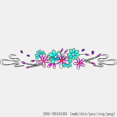 svg矢量绣花图下载