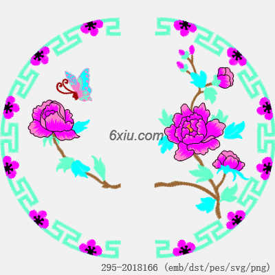 svg矢量绣花图下载
