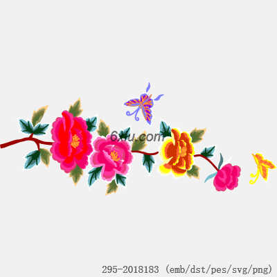 svg矢量绣花图下载