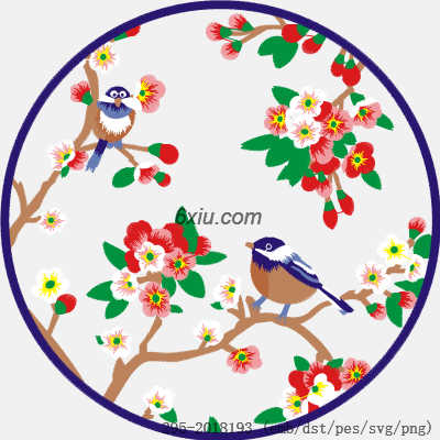 svg矢量绣花图下载