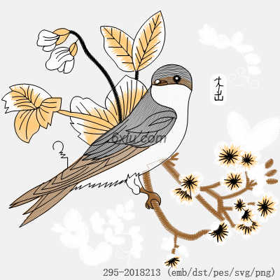 svg矢量绣花图下载