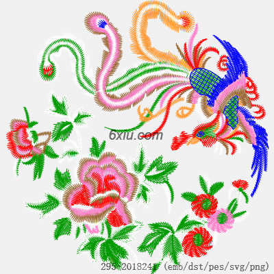 svg矢量绣花图下载