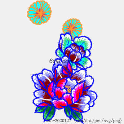 svg矢量绣花图下载