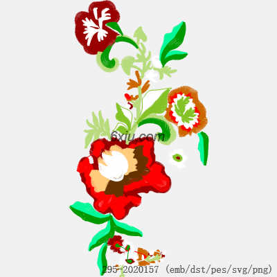 svg矢量绣花图下载
