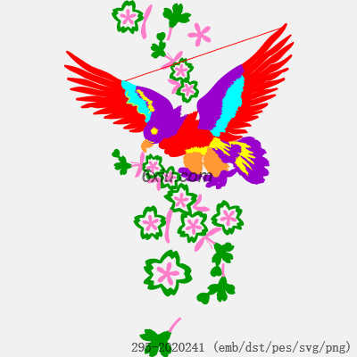 svg矢量绣花图下载