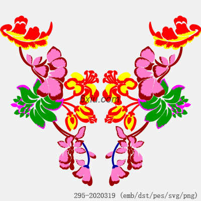 svg矢量绣花图下载
