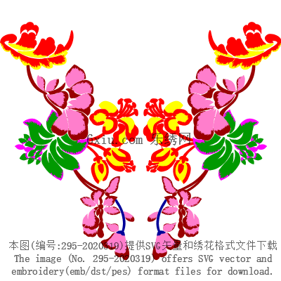 svg矢量绣花图下载