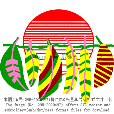 svg矢量绣花图下载