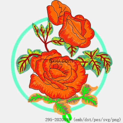 svg矢量绣花图下载