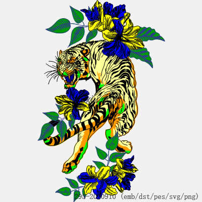 svg矢量绣花图下载