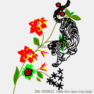 svg矢量绣花图下载