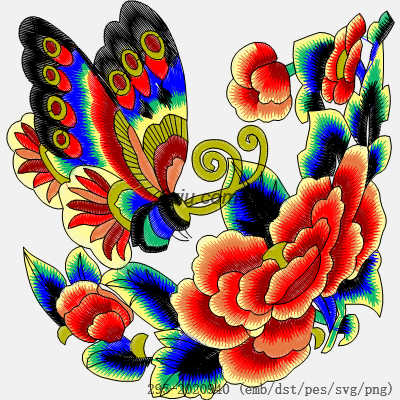 svg矢量绣花图下载