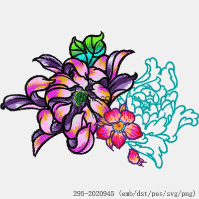 svg矢量绣花图下载