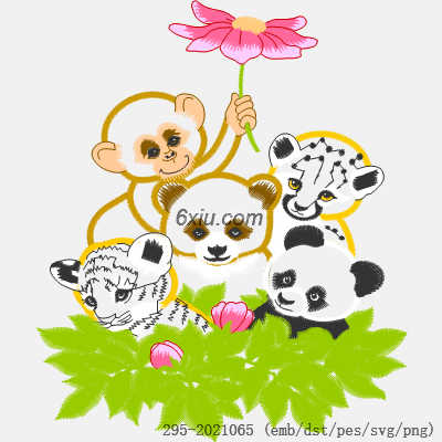 svg矢量绣花图下载