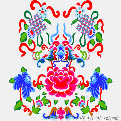 svg矢量绣花图下载