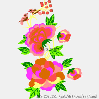 svg矢量绣花图下载