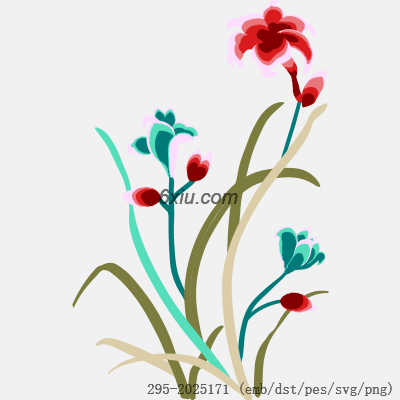 svg矢量绣花图下载