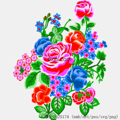 svg矢量绣花图下载