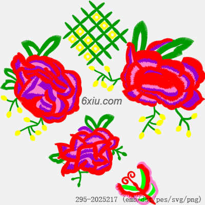 svg矢量绣花图下载