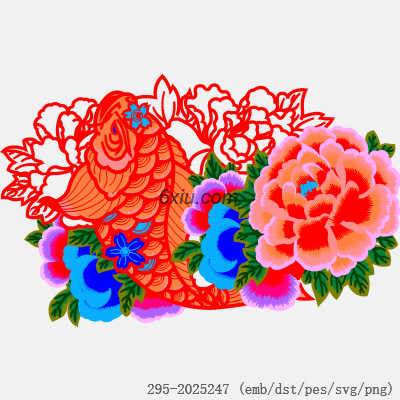 svg矢量绣花图下载