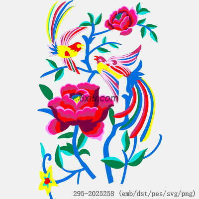 svg矢量绣花图下载