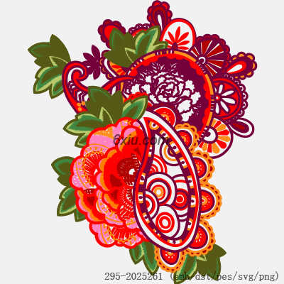 svg矢量绣花图下载