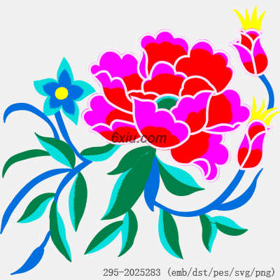 svg矢量绣花图下载