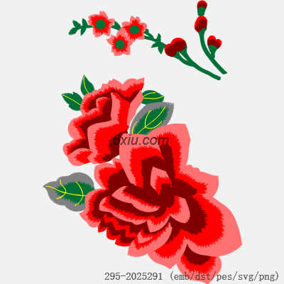 svg矢量绣花图下载