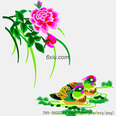 svg矢量绣花图下载