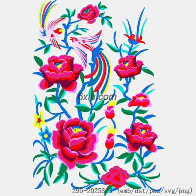 svg矢量绣花图下载