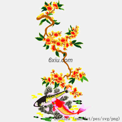 svg矢量绣花图下载