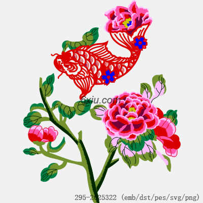 svg矢量绣花图下载