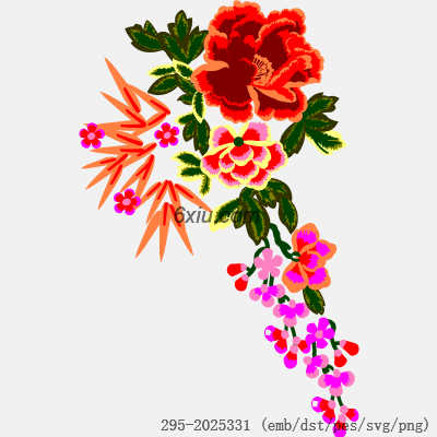 svg矢量绣花图下载