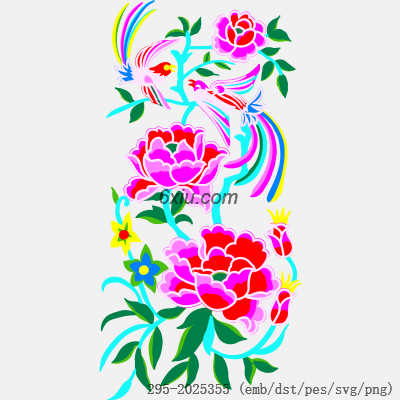 svg矢量绣花图下载