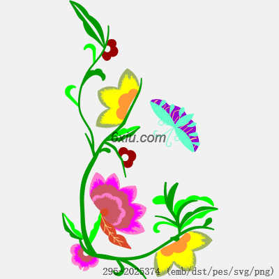 svg矢量绣花图下载