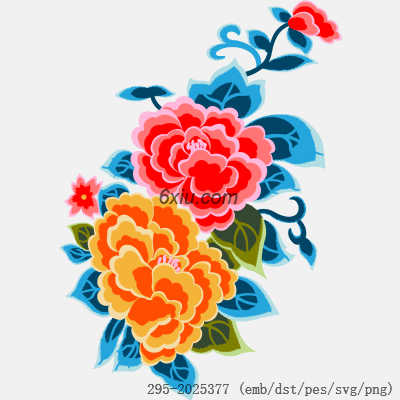 svg矢量绣花图下载