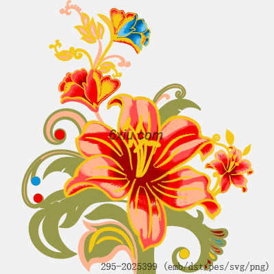 svg矢量绣花图下载