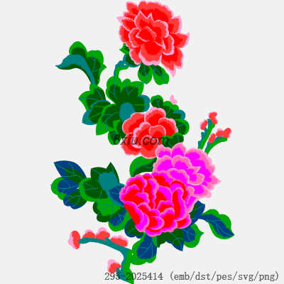 svg矢量绣花图下载