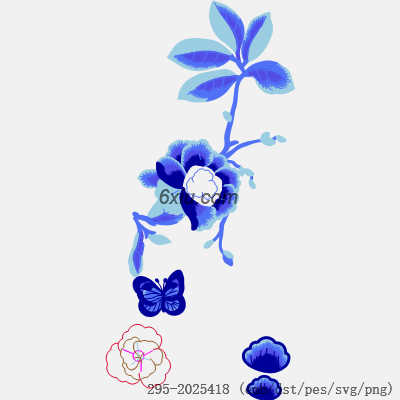 svg矢量绣花图下载