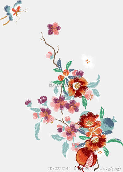 svg矢量绣花图下载