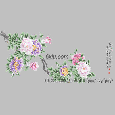 svg矢量绣花图下载